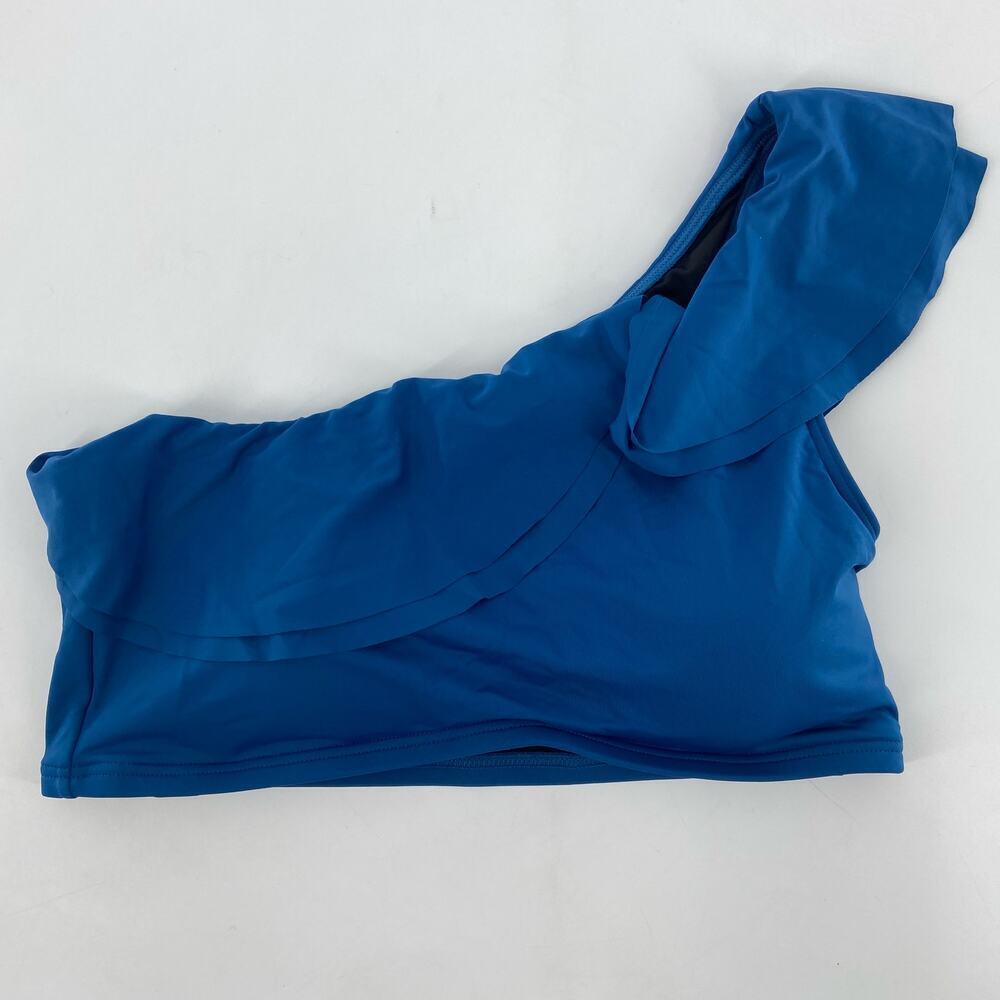 Soma Ruffle One Shoulder Bikini Top L - Picture 3 of 11